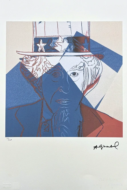 Andy Warhol - Uncle Sam 26/100 - edice Leo Castelli s certifikátem