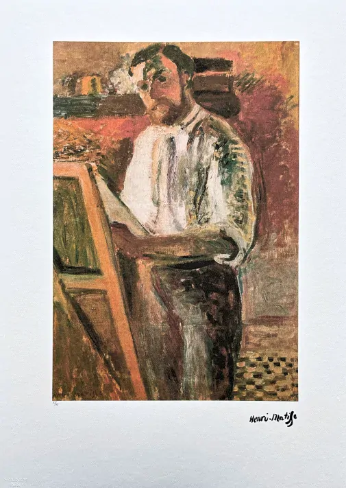 Henri Matisse - Self portrait in shirtsleeves 13/75 - signováno 50x70cm