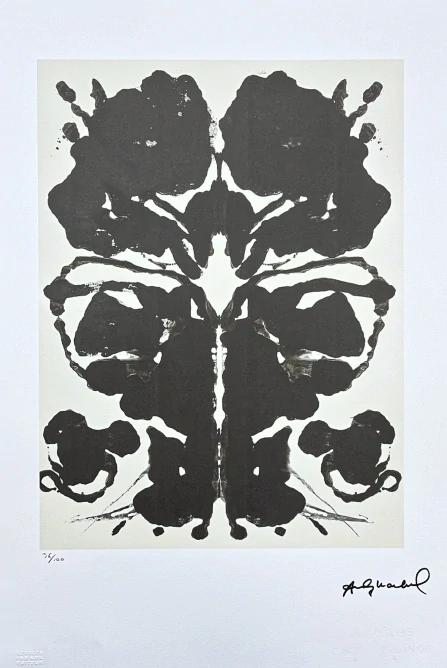 Andy Warhol - Rorschach x/100 - edice Leo Castelli s certifikátem