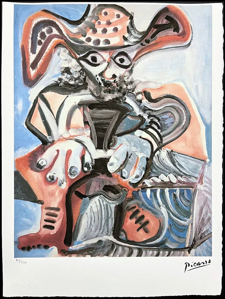 Pablo Picasso - Don Quijote 92/250 - signováno, 28.5x38 cm