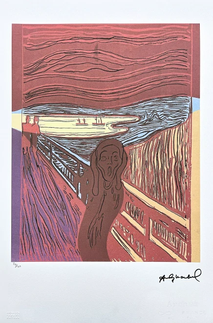 Andy Warhol - Scream 20/100 - edice Leo Castelli s certifikátem