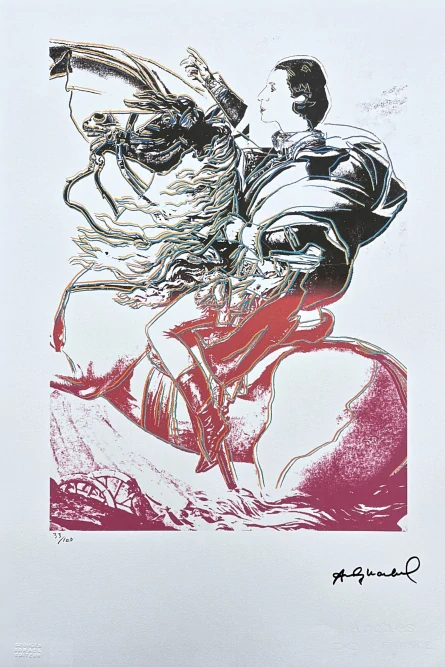 Andy Warhol - Diana Vreeland Rampant černo-růžová x/100 - edice Leo Castelli s certifikátem