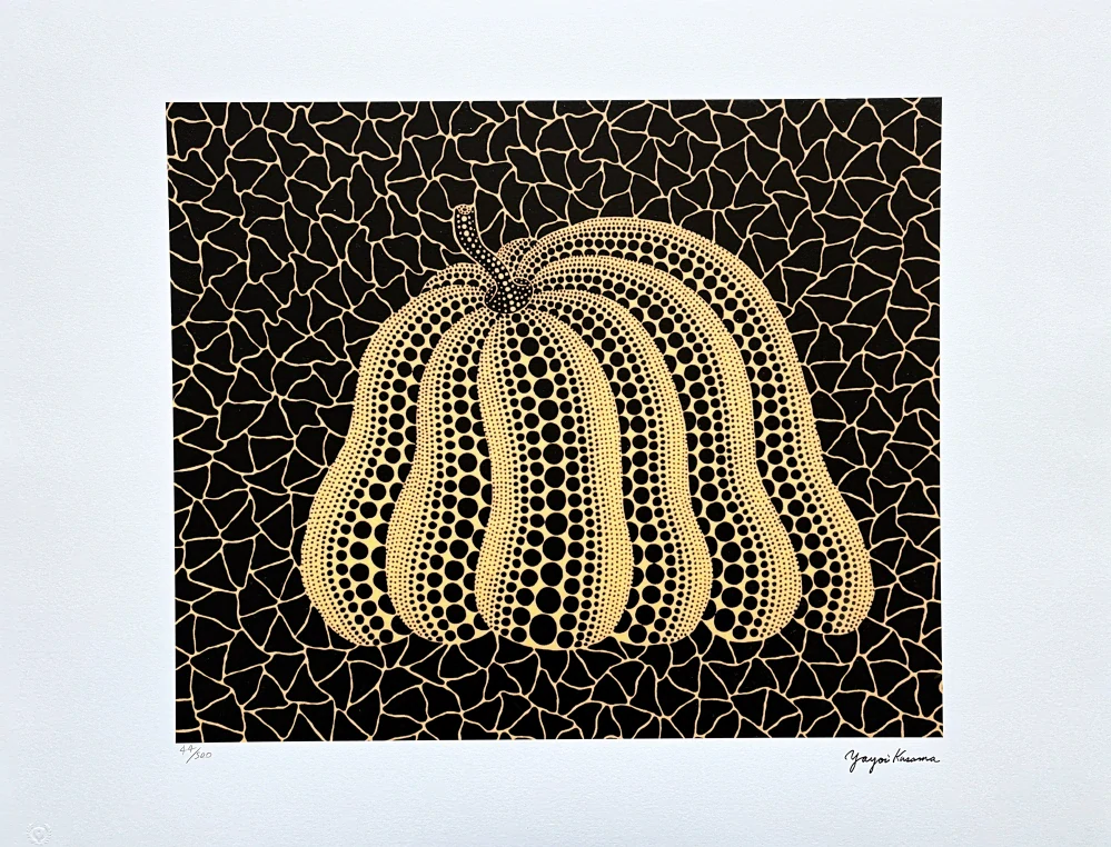 Yayoi Kusama - Pumpkin YB-A x/500 - signováno, číslovaná edice, 65x50 cm