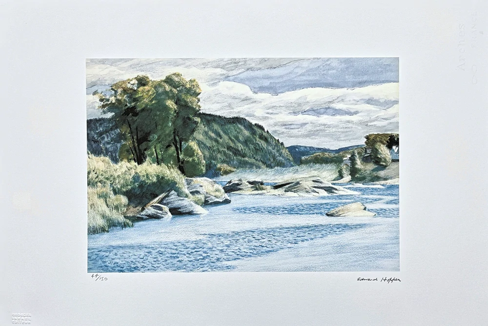 Edward Hopper - A Windy Day 44/150 - limitovaná edice, s certifikátem, 57x38 cm