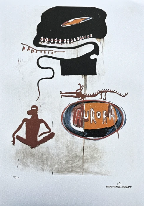 Jean-Michel Basquiat - Aurora 70/300 - limitovaná edice, signováno, 50x70cm