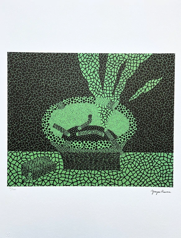 Yayoi Kusama - Ashtray 56/500 - signováno, číslovaná edice, 50x65 cm