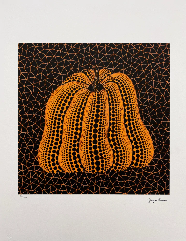 Yayoi Kusama - Pumpkin YSQ x/500 - signováno, číslovaná edice, 50x65 cm