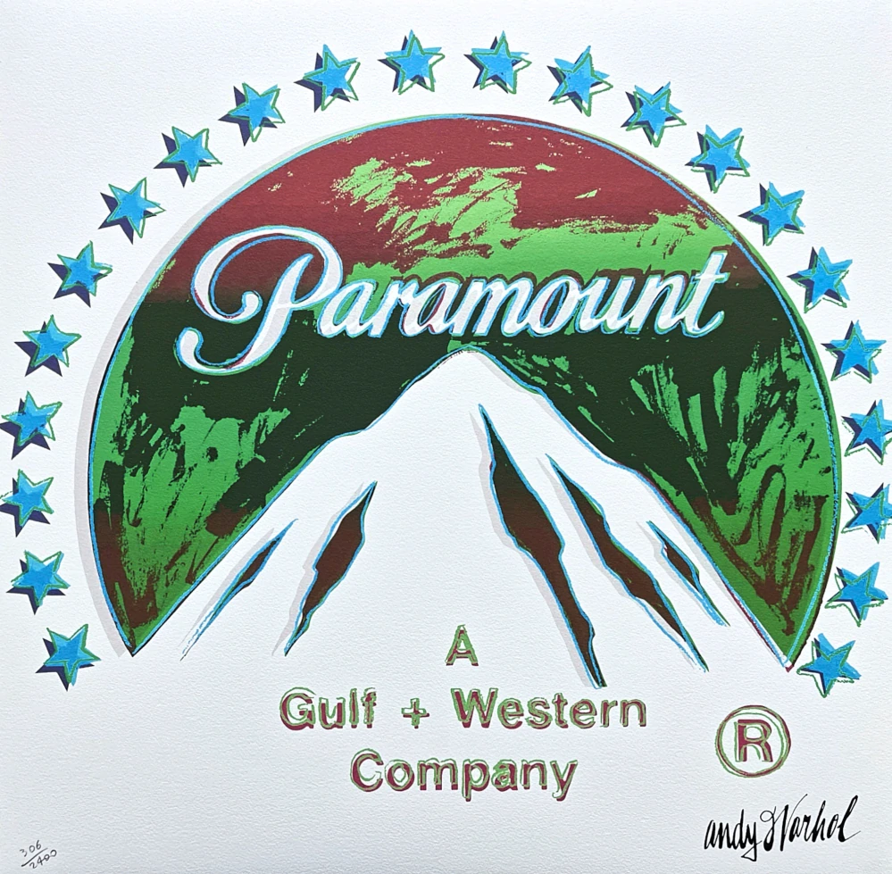 Andy Warhol - Paramount zeleno-červený 306/2400 - 60x60 cm, limitovaná edice CMOA s certifikátem