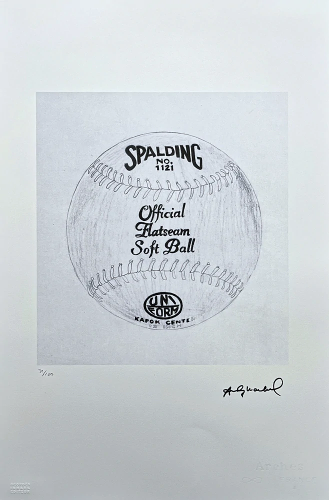 Andy Warhol - Spalding Soft ball 32/100 - edice Leo Castelli s certifikátem
