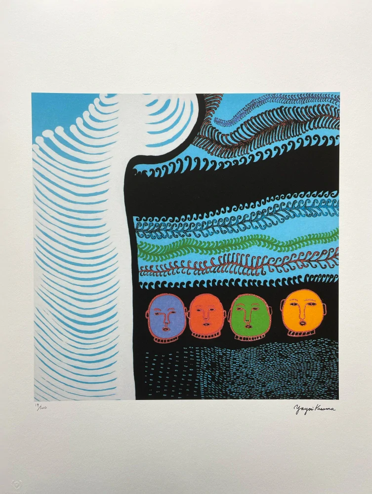 Yayoi Kusama - Waves II 19/500 - signováno, číslovaná edice, 50x65 cm