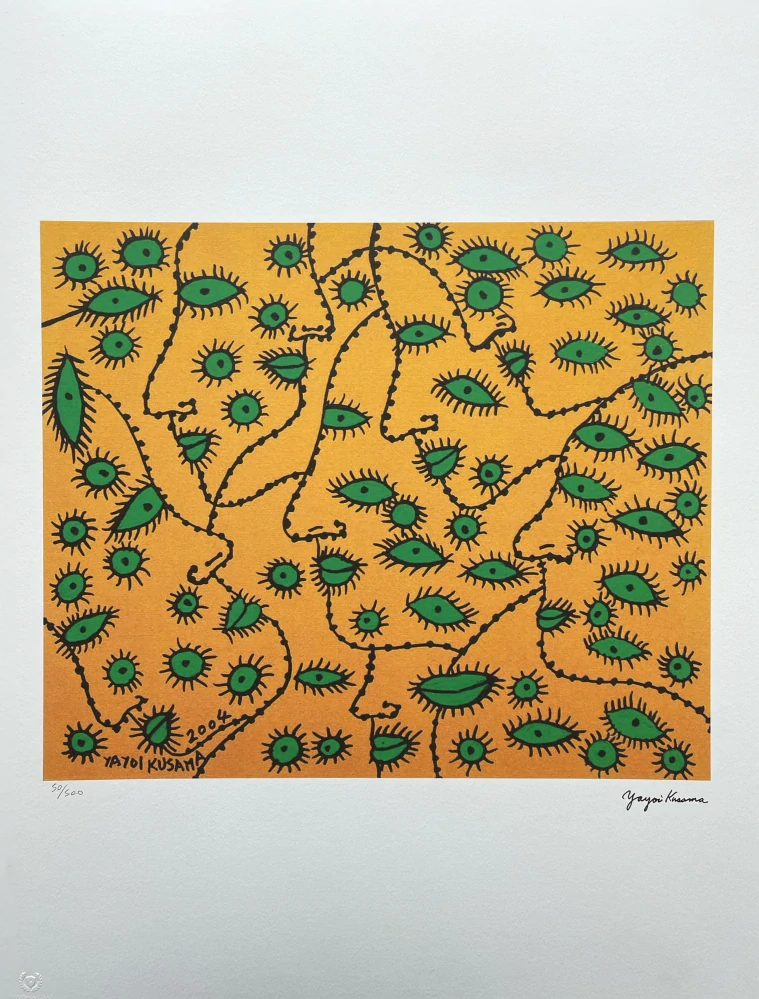 Yayoi Kusama - Love forever II - 50/500 - signováno, číslovaná edice, 50x65 cm