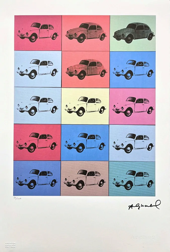 Andy Warhol - Volkswagen 92/100 - edice Leo Castelli s certifikátem