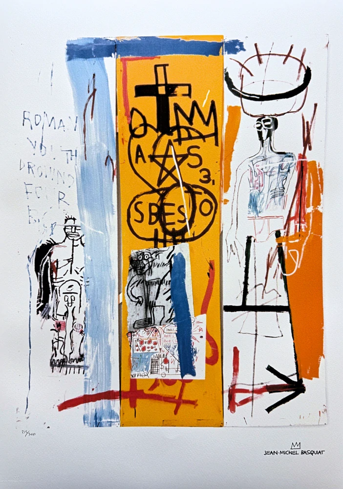 Jean-Michel Basquiat - Andy roman youth 215/300 - limitovaná edice, signováno, 50x70cm
