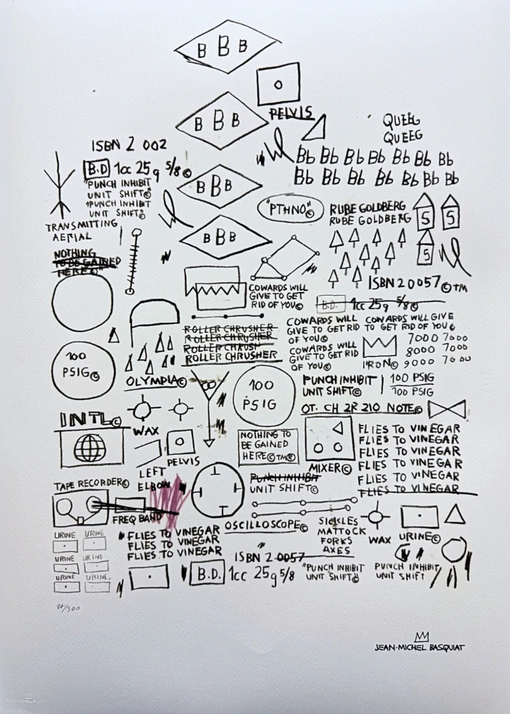 Jean-Michel Basquiat - Beat bop 84/300 - limitovaná edice, signováno, 50x70cm