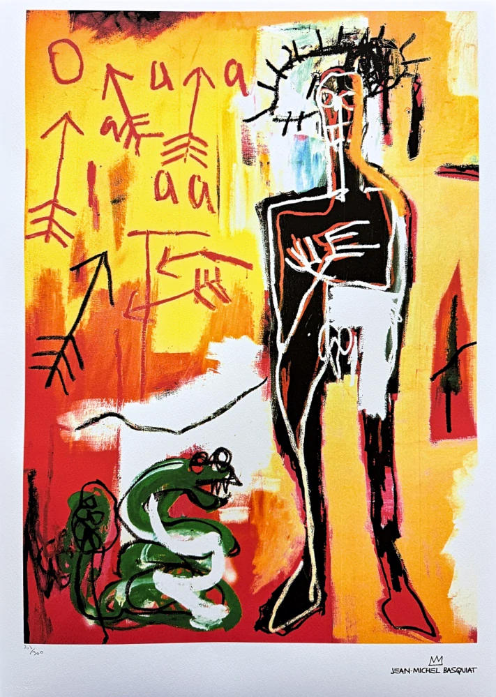 Jean-Michel Basquiat - Snake 203/300 - limitovaná edice, signováno, 50x70cm