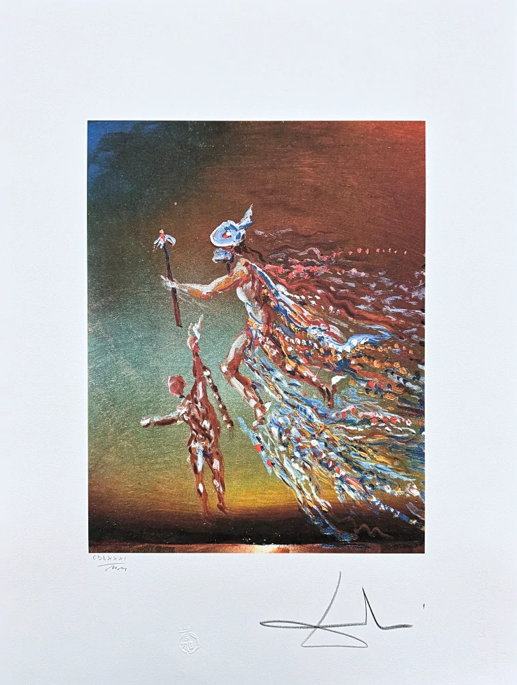 Salvador Dalí - Hermes - signováno, limitovaná edice, 50x66cm