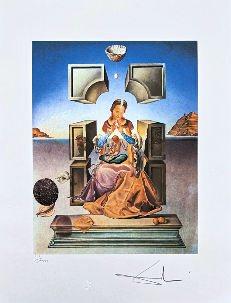 Salvador Dalí - The Madonna of Port Lligat - signováno, limitovaná edice, 50x66cm
