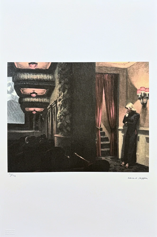 Edward Hopper - New York movie 60/150 - limitovaná edice, s certifikátem, 38x57 cm