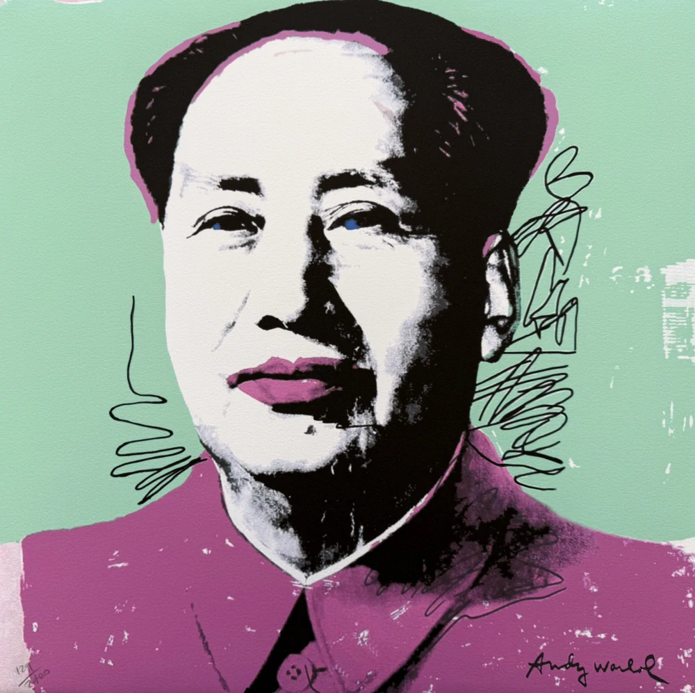 Andy Warhol - Mao Ce Tung II x/2400 - 60x60 cm, limitovaná edice CMOA s certifikátem