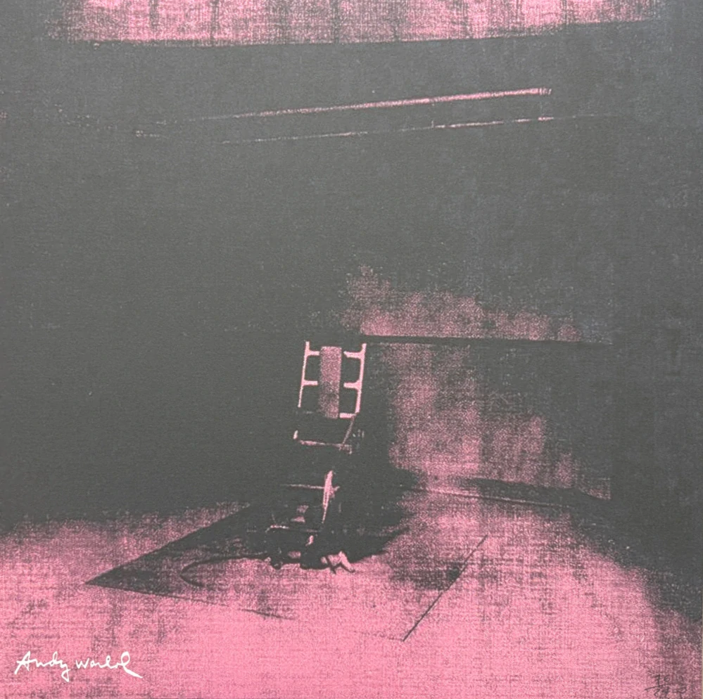 Andy Warhol - Little Electric Chair XIV x/2400 - 60x60, limitovaná edice CMOA s certifikátem