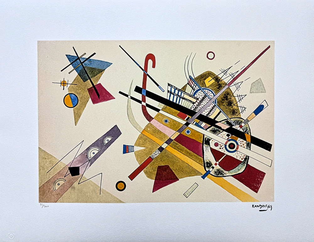 Wassily Kandinsky - Blue - x/300 - signováno, číslovaná edice, 65x50 cm