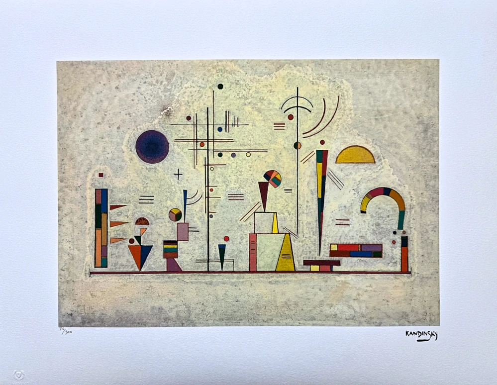 Wassily Kandinsky - Points - x/300 - signováno, číslovaná edice, 65x50 cm