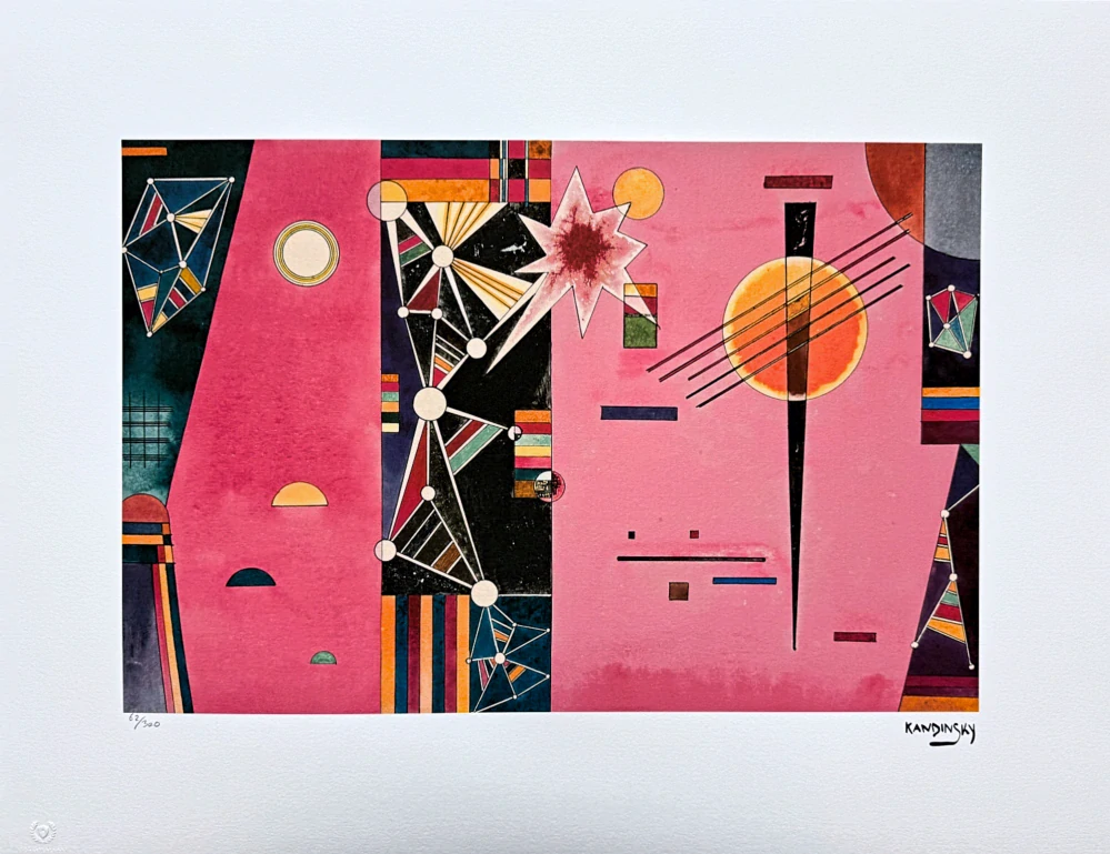 Wassily Kandinsky - Geometric Composition 2 - x/300 - signováno, číslovaná edice, 65x50 cm