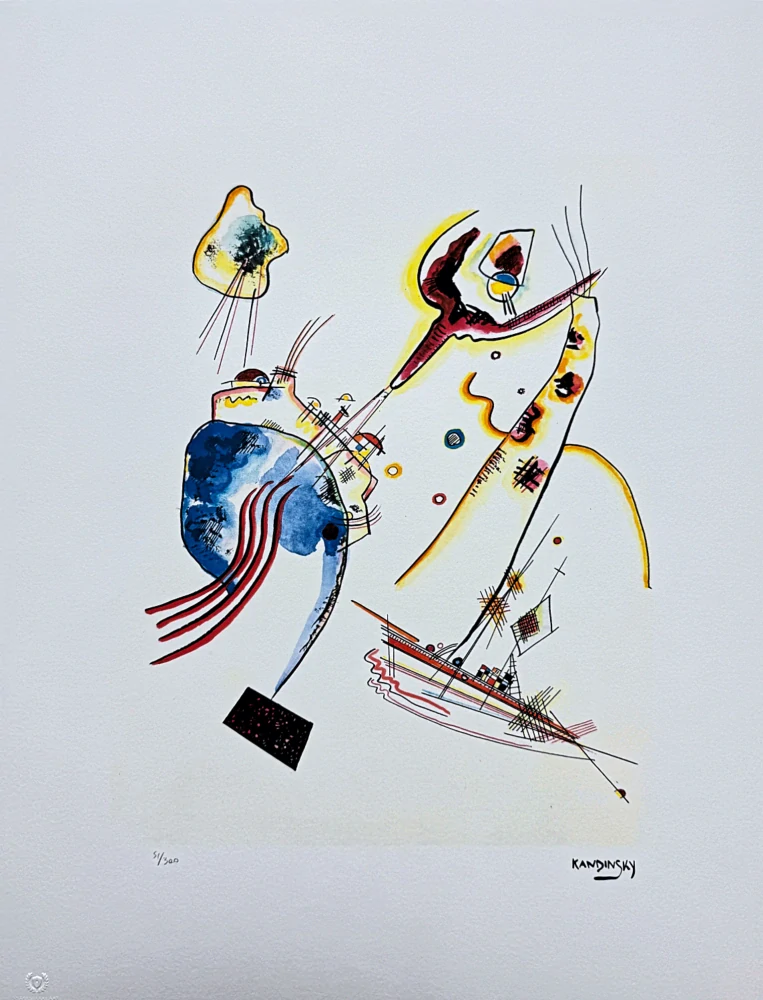 Wassily Kandinsky - Abstract Composition 2 - x/300 - signováno, číslovaná edice, 50x65 cm