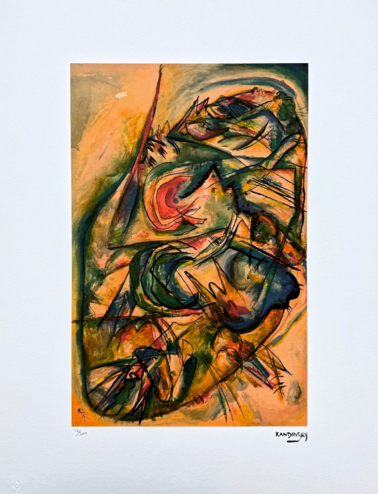 Wassily Kandinsky - Expressionist Composition 1 - x/300 - signováno, číslovaná edice, 50x65 cm