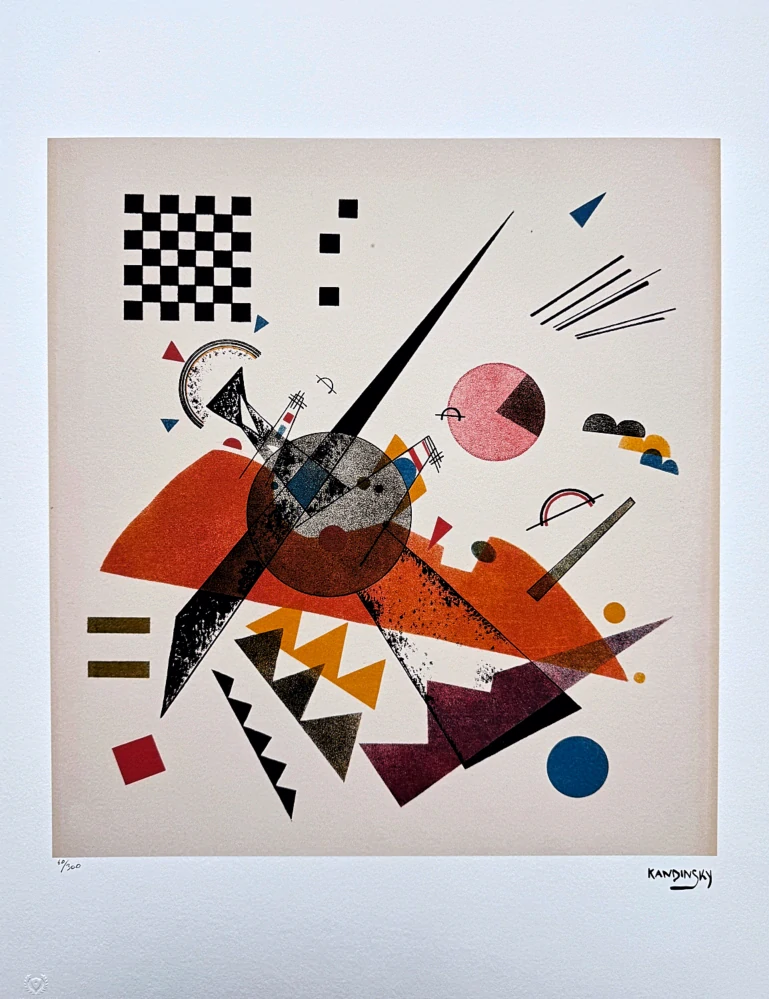 Wassily Kandinsky - Geometric Composition 4 - x/300 - signováno, číslovaná edice, 50x65 cm