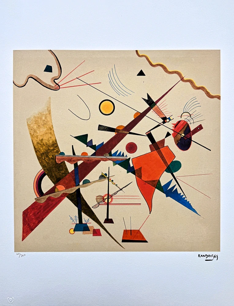 Wassily Kandinsky - Dominant Curve - x/300 - signováno, číslovaná edice, 50x65 cm