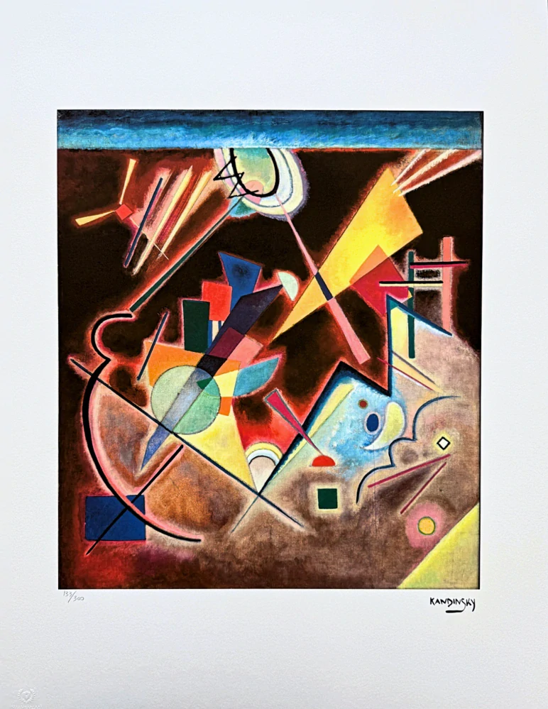 Wassily Kandinsky - Geometric Composition 5 - x/300 - signováno, číslovaná edice, 50x65 cm
