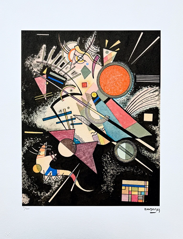 Wassily Kandinsky - Geometric Composition 6 - x/300 - signováno, číslovaná edice, 50x65 cm