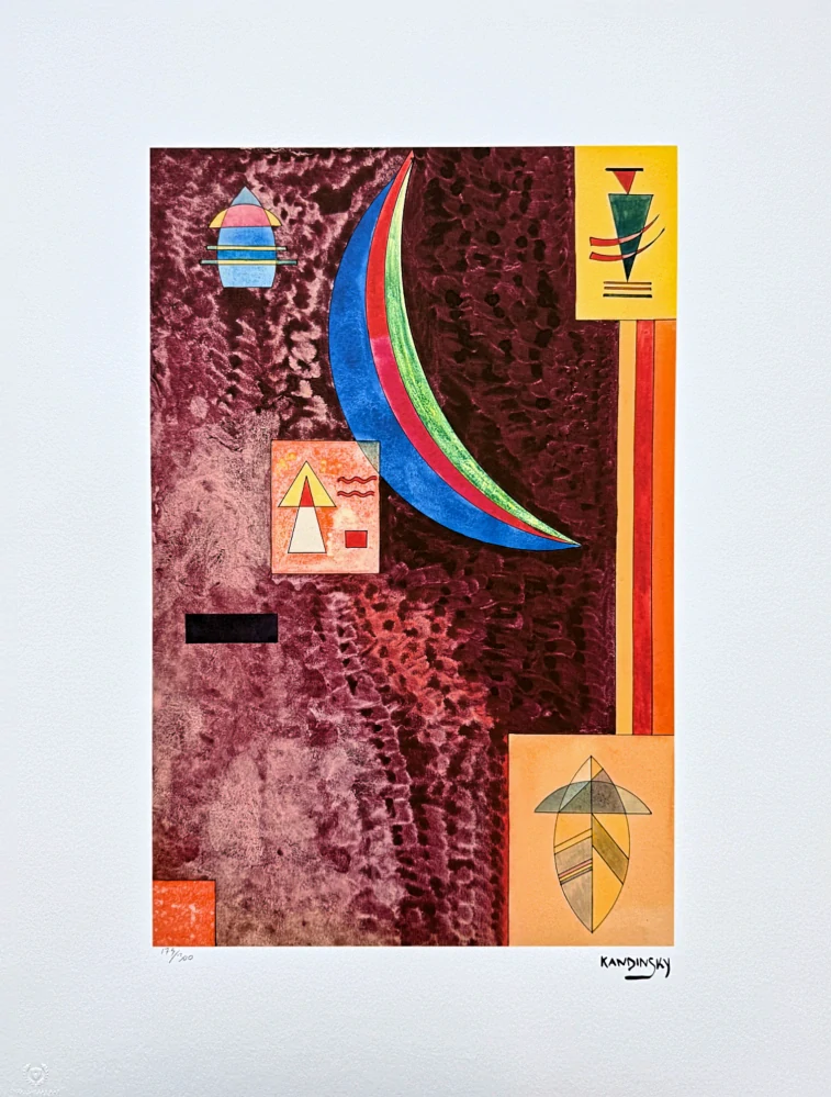 Wassily Kandinsky - Geometric Composition 7 - x/300 - signováno, číslovaná edice, 50x65 cm