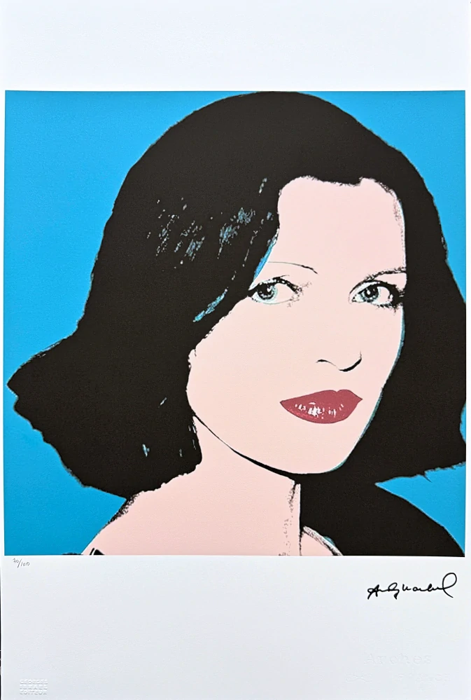 Andy Warhol - Female Portrait x/100 - edice Leo Castelli s certifikátem