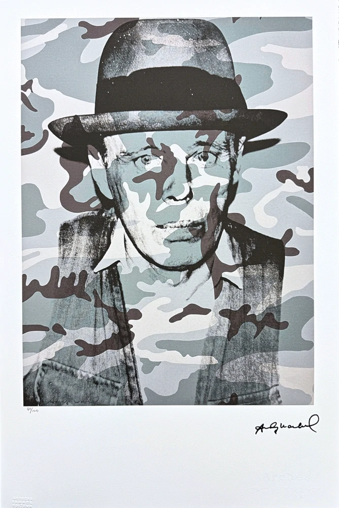 Andy Warhol - Joseph Beuys in Memoriam x/100 - edice Leo Castelli s certifikátem