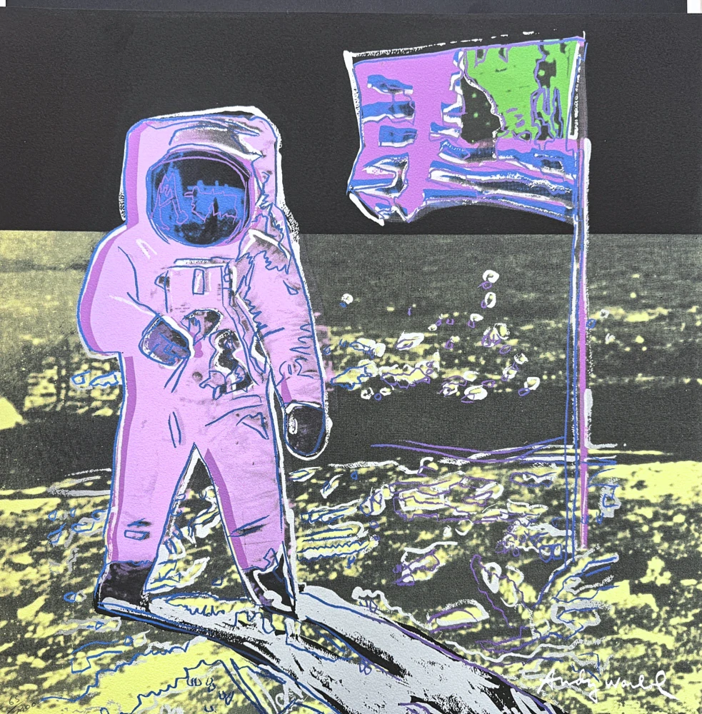 Andy Warhol - Moonwalk IV x/2400 - 60x60cm, limitovaná edice CMOA s certifikátem