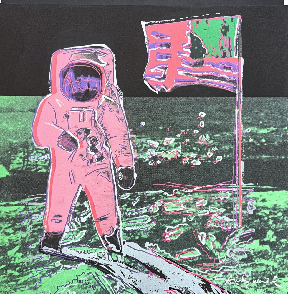 Andy Warhol - Moonwalk V x/2400 - 60x60cm, limitovaná edice CMOA s certifikátem