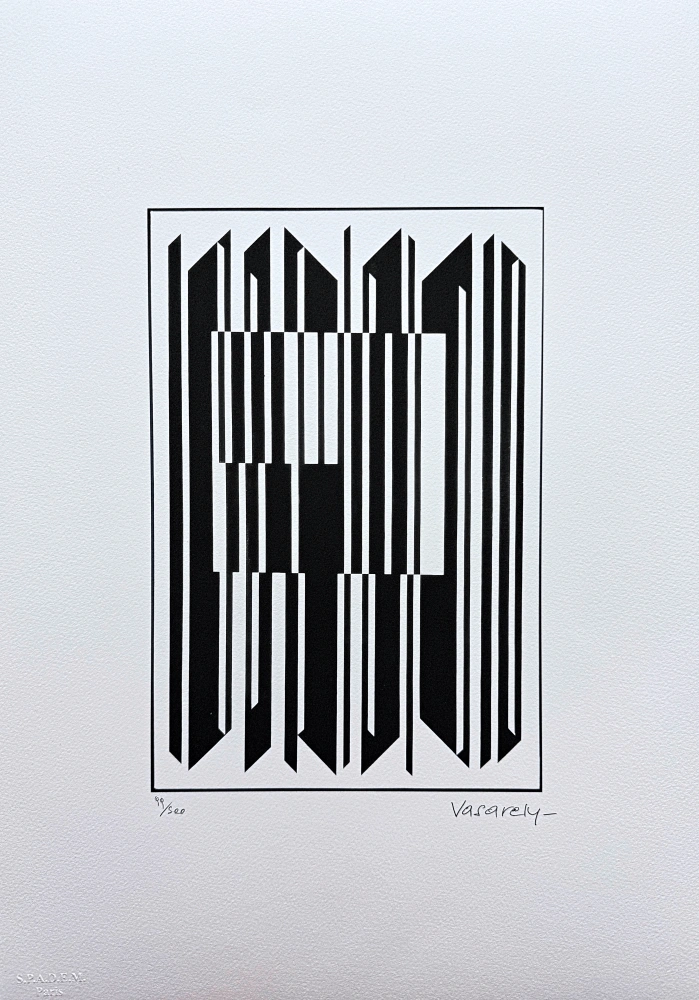 Victor Vasarely - Ujjain - limitovaná edice s certifikátem, x/500, 35x50cm