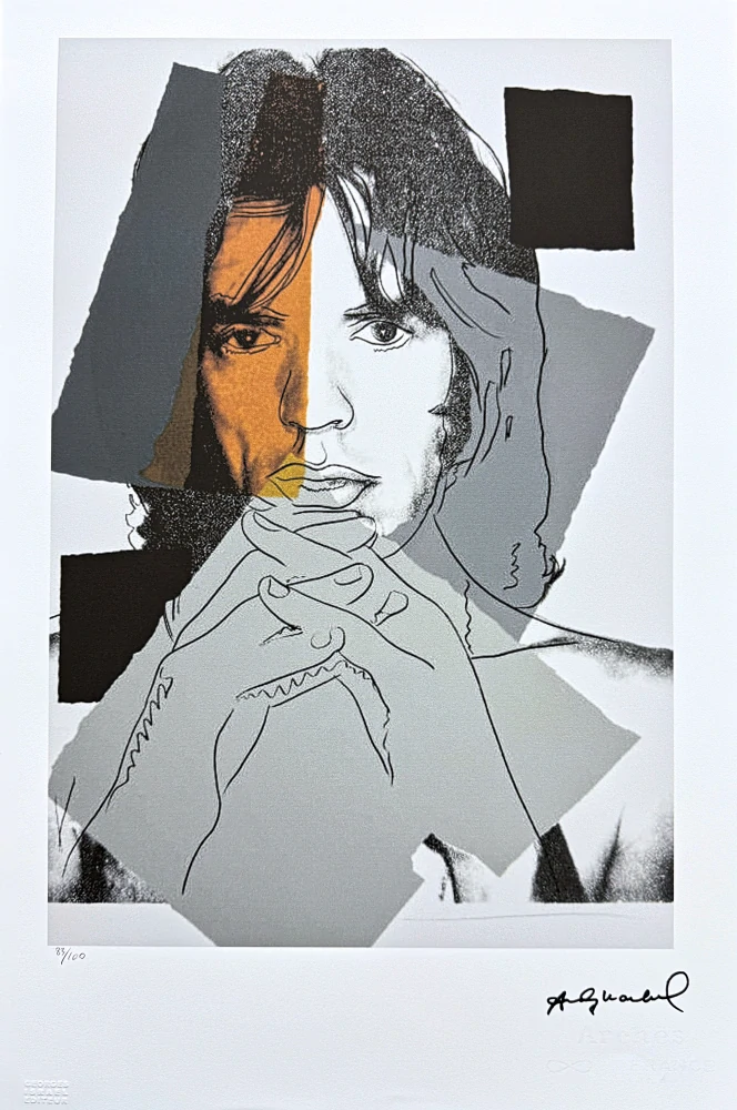 Andy Warhol - Mick Jagger I x/100 - edice Leo Castelli s certifikátem