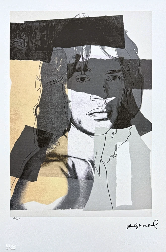 Andy Warhol - Mick Jagger II x/100 - edice Leo Castelli s certifikátem