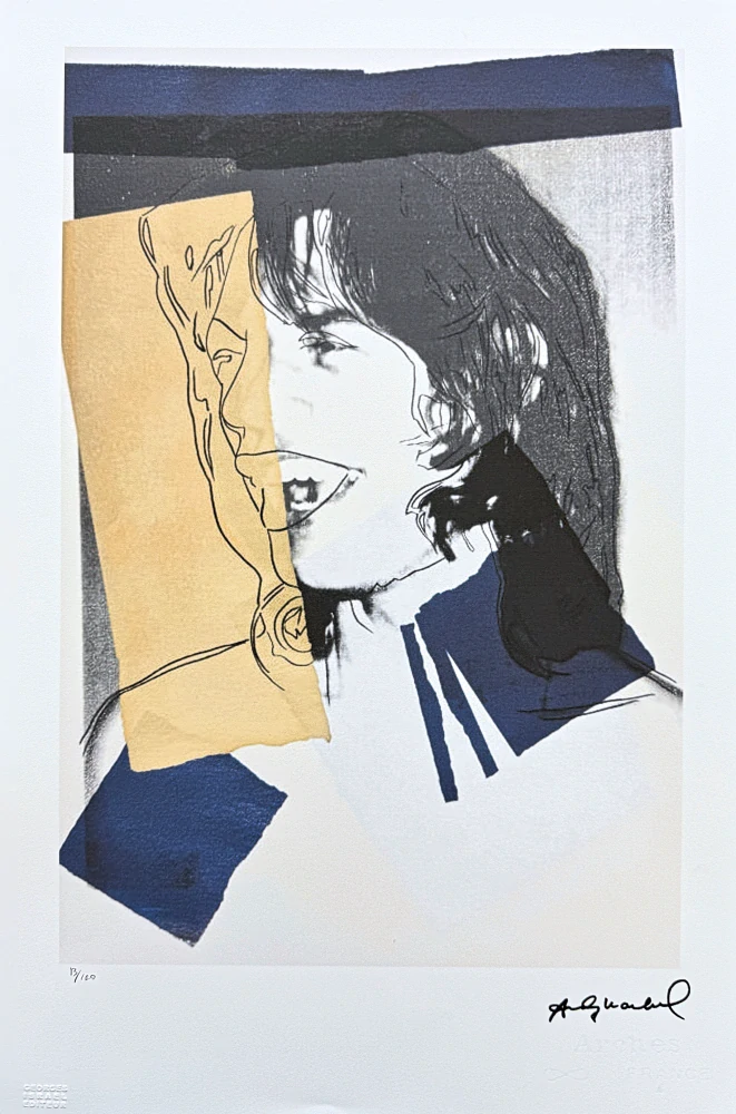 Andy Warhol - Mick Jagger III x/100 - edice Leo Castelli s certifikátem