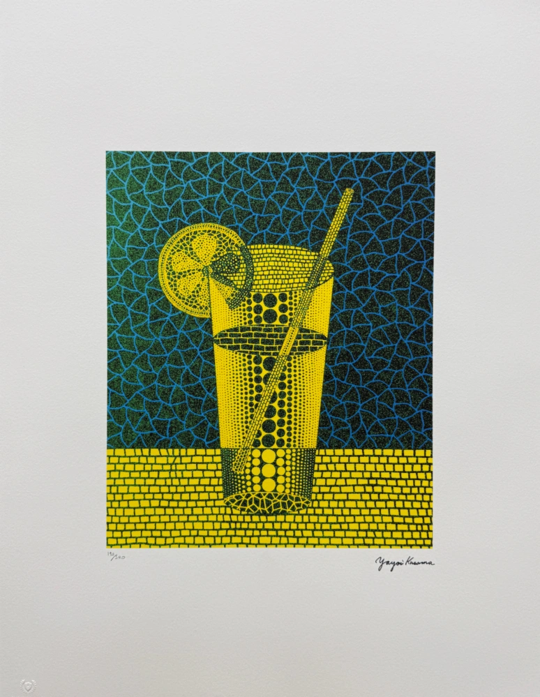 Yayoi Kusama - Lemon Squash x/500 - signováno, číslovaná edice, 50x65 cm