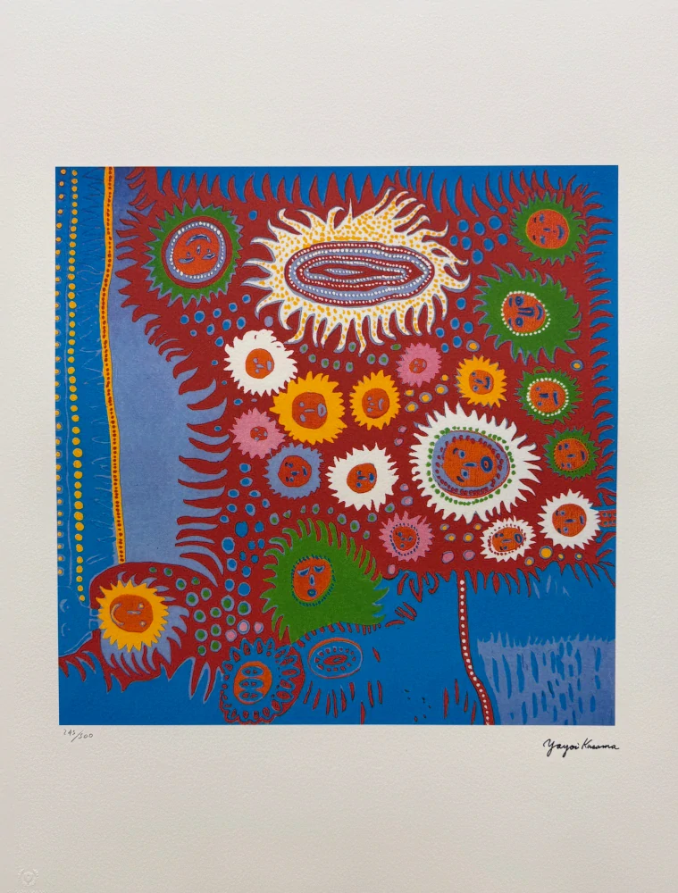Yayoi Kusama - Waves IV x/500 - signováno, číslovaná edice, 50x65 cm