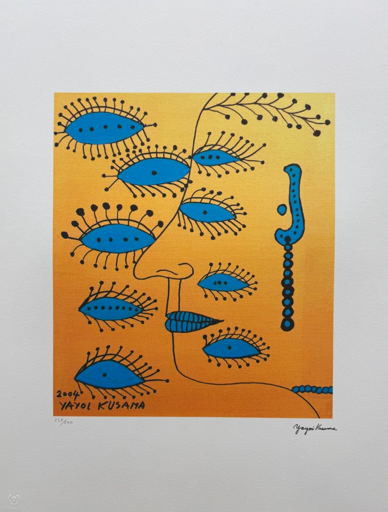Yayoi Kusama - Love Forever III x/500 - signováno, číslovaná edice, 50x65 cm