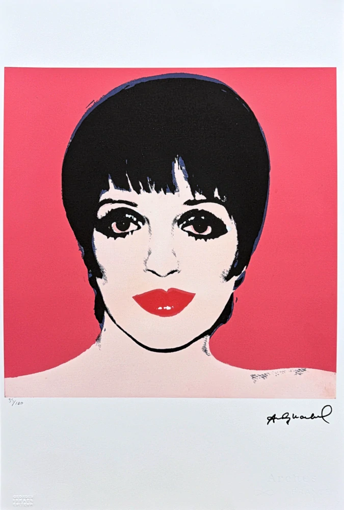 Andy Warhol - Liza Minnelli x/100 edice Leo Castelli s certifikátem