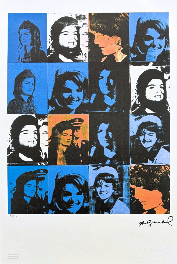 Andy Warhol - Sixteen Jackies x/100 - edice Leo Castelli s certifikátem
