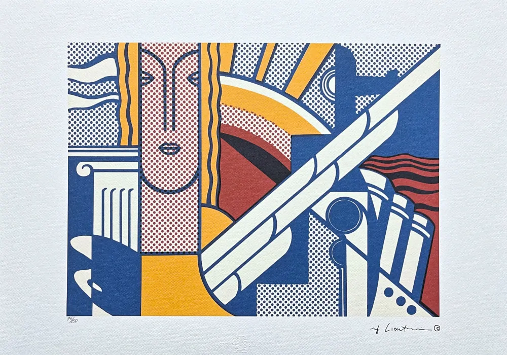 Roy Lichtenstein - Modern Art - signováno, 50x35cm, limitovaná edice 76/150
