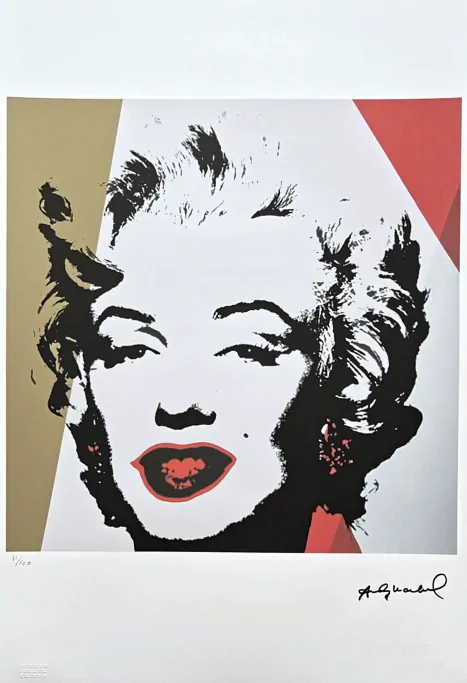 Andy Warhol - Marilyn Monroe ve dvou pruzích x/100 - edice Leo Castelli s certifikátem