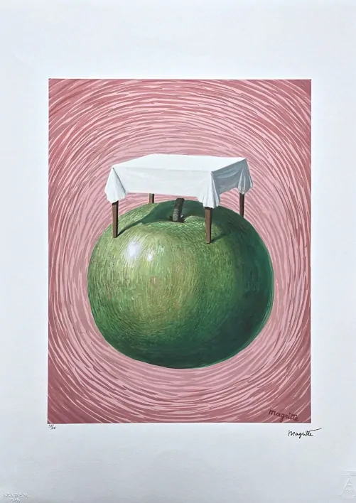 René Magritte - Table de Pommes 58/100 - limitovaná edice, 50x70cm